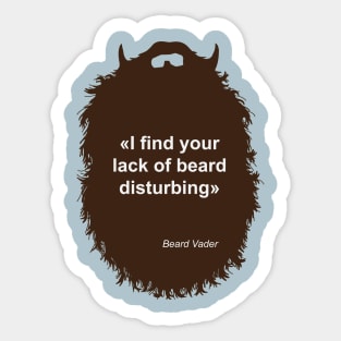 Lack of Beard Sticker